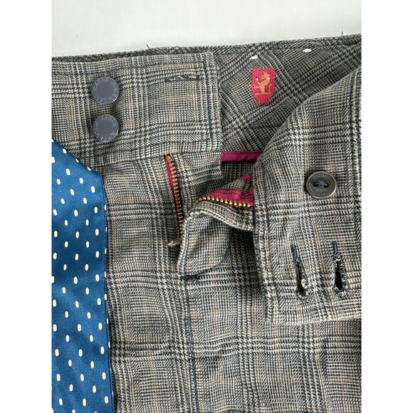 Vintage Y2K American Eagle Size 4 Small Micro Mini Skirt Plaid Academia 2000s - Picture 6 of 11